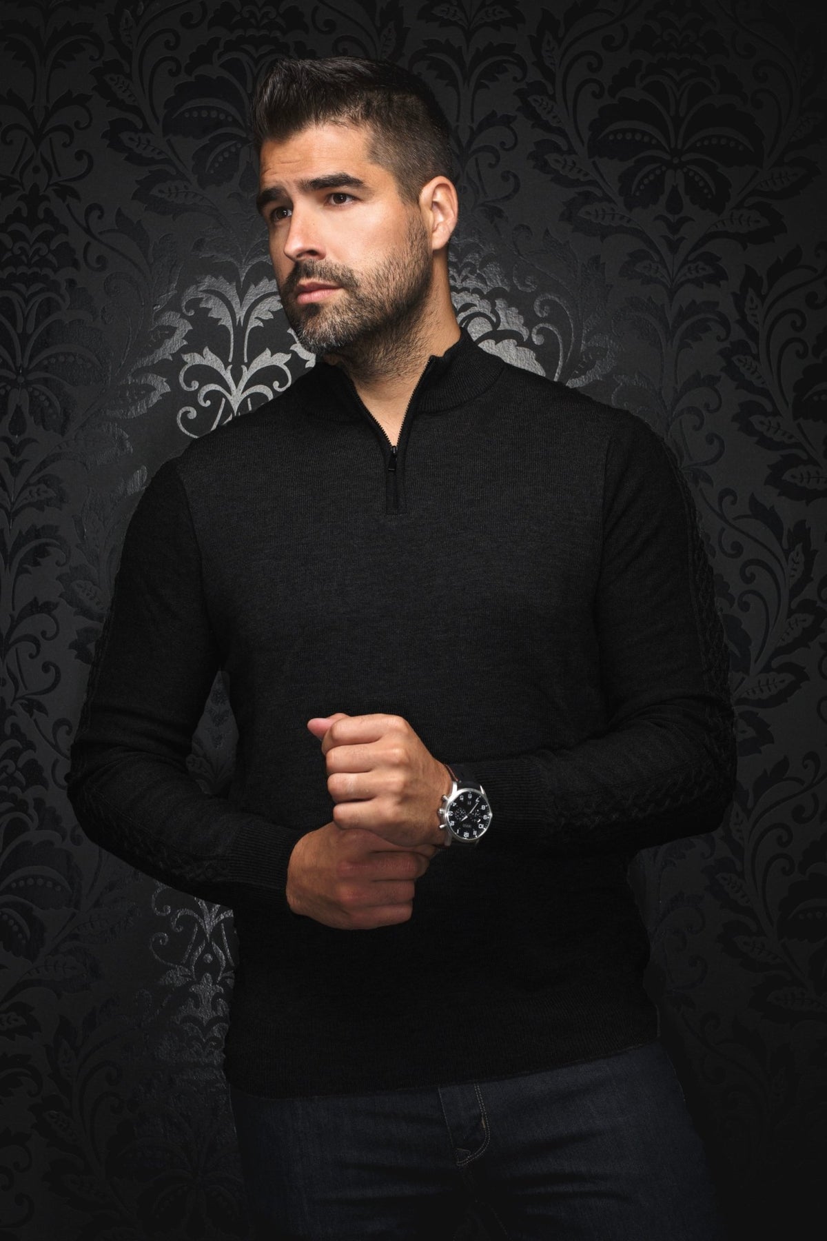 JERSEY DE LANA MERINO | MESTA, negro - AU NOIR