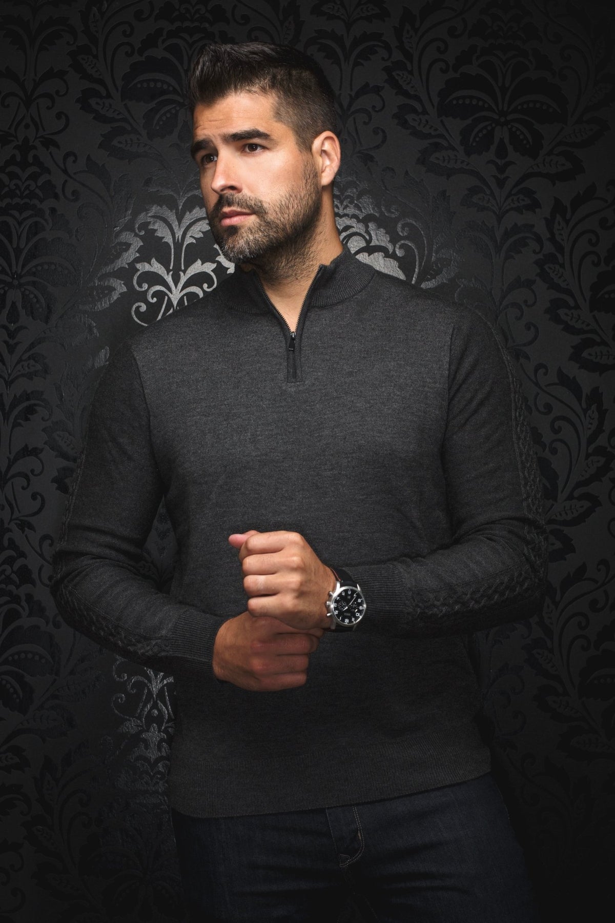 JERSEY DE LANA MERINO | MESTA, carbón - AU NOIR