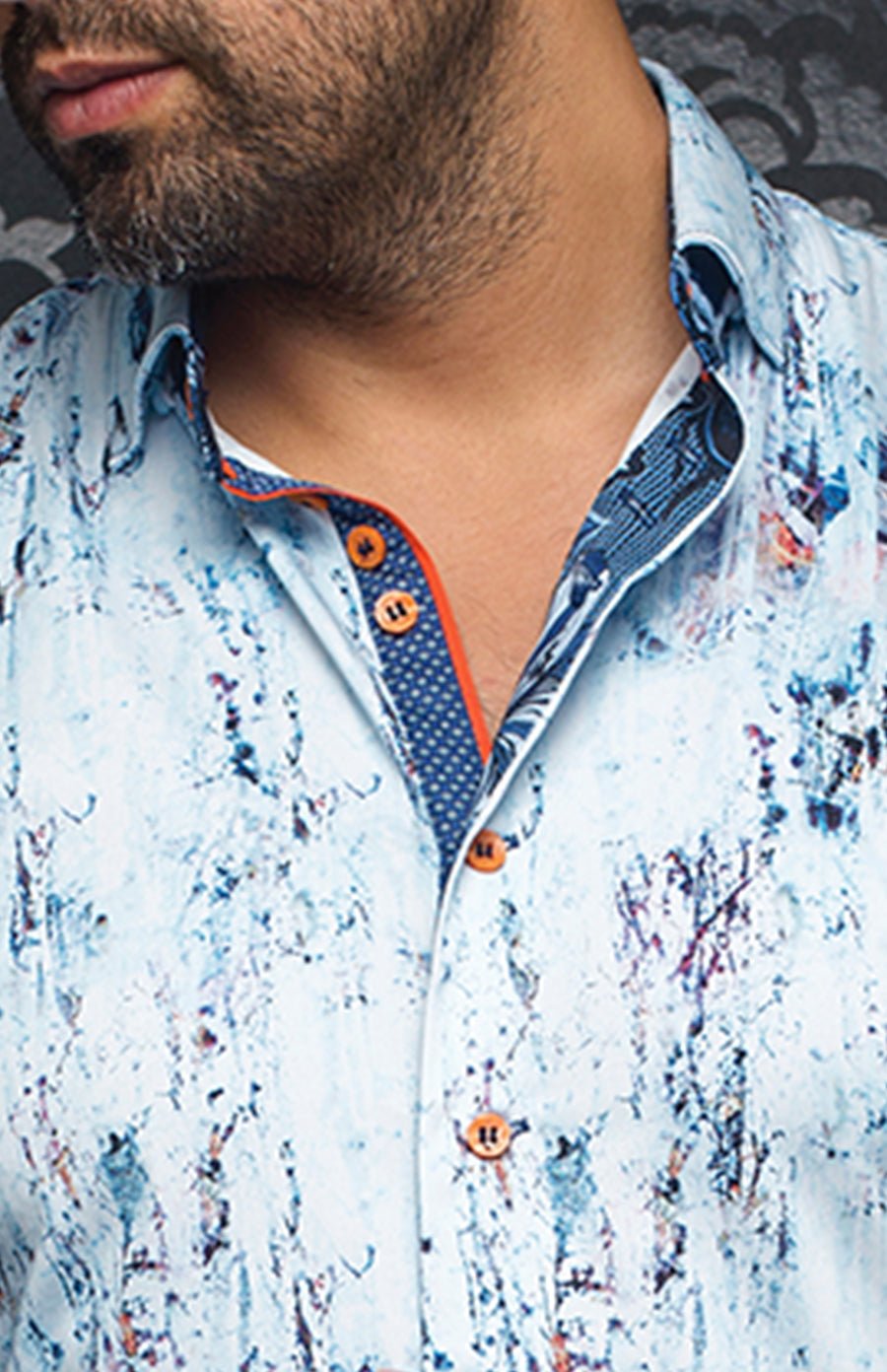 Shirt | ALBANY, Light blue - AU NOIR