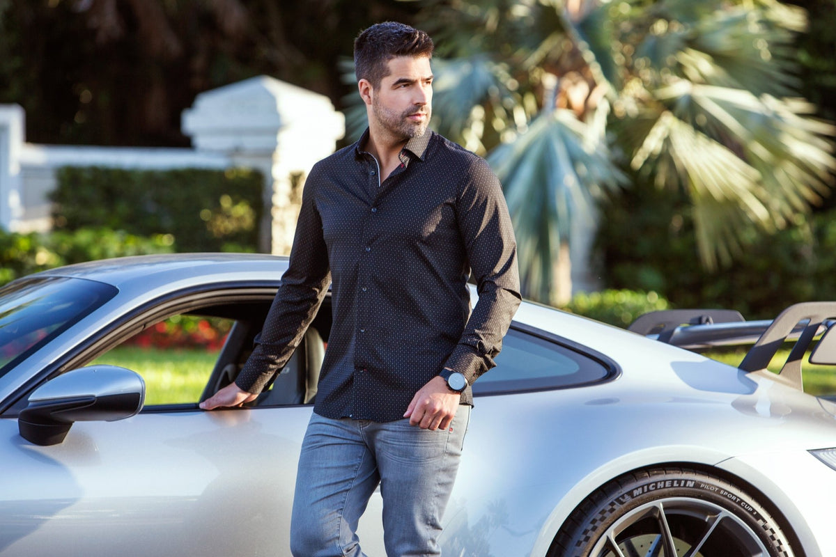 Camisa  ALEXANDER-NDL, negro - AU NOIR