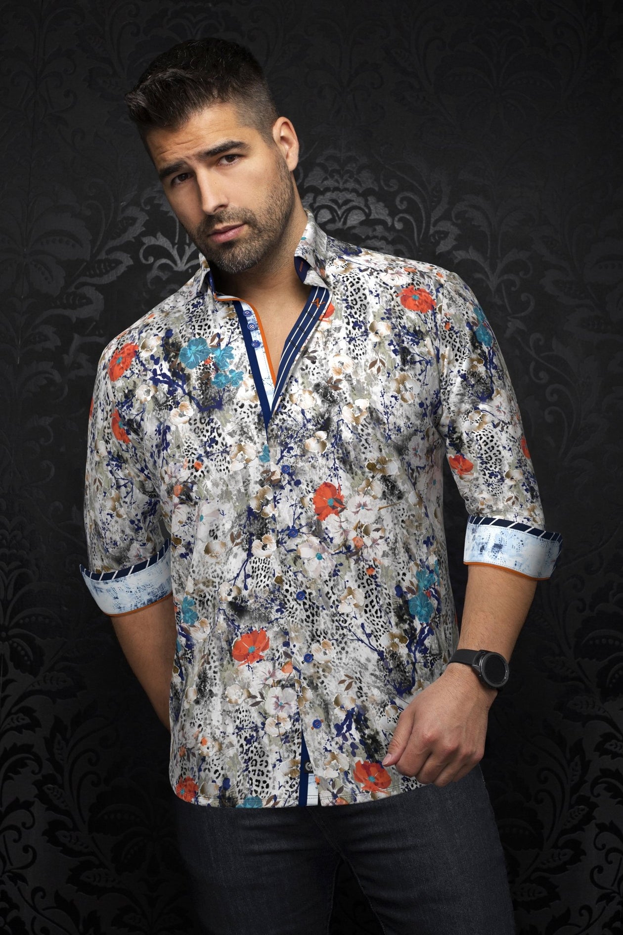 Homme Chemise oxford à emblème en maille haute performance | Homme