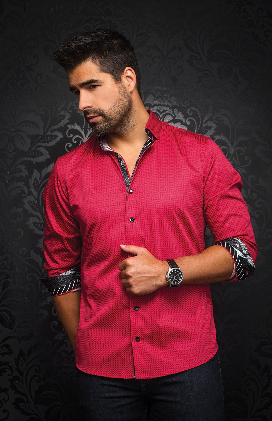 shirt | BLONDEL, Red - AU NOIR