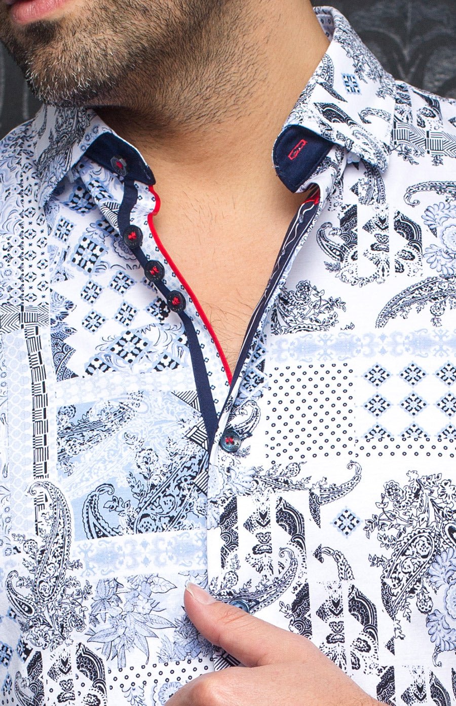 Chemise | BORNEO, Light Blue - AU NOIR