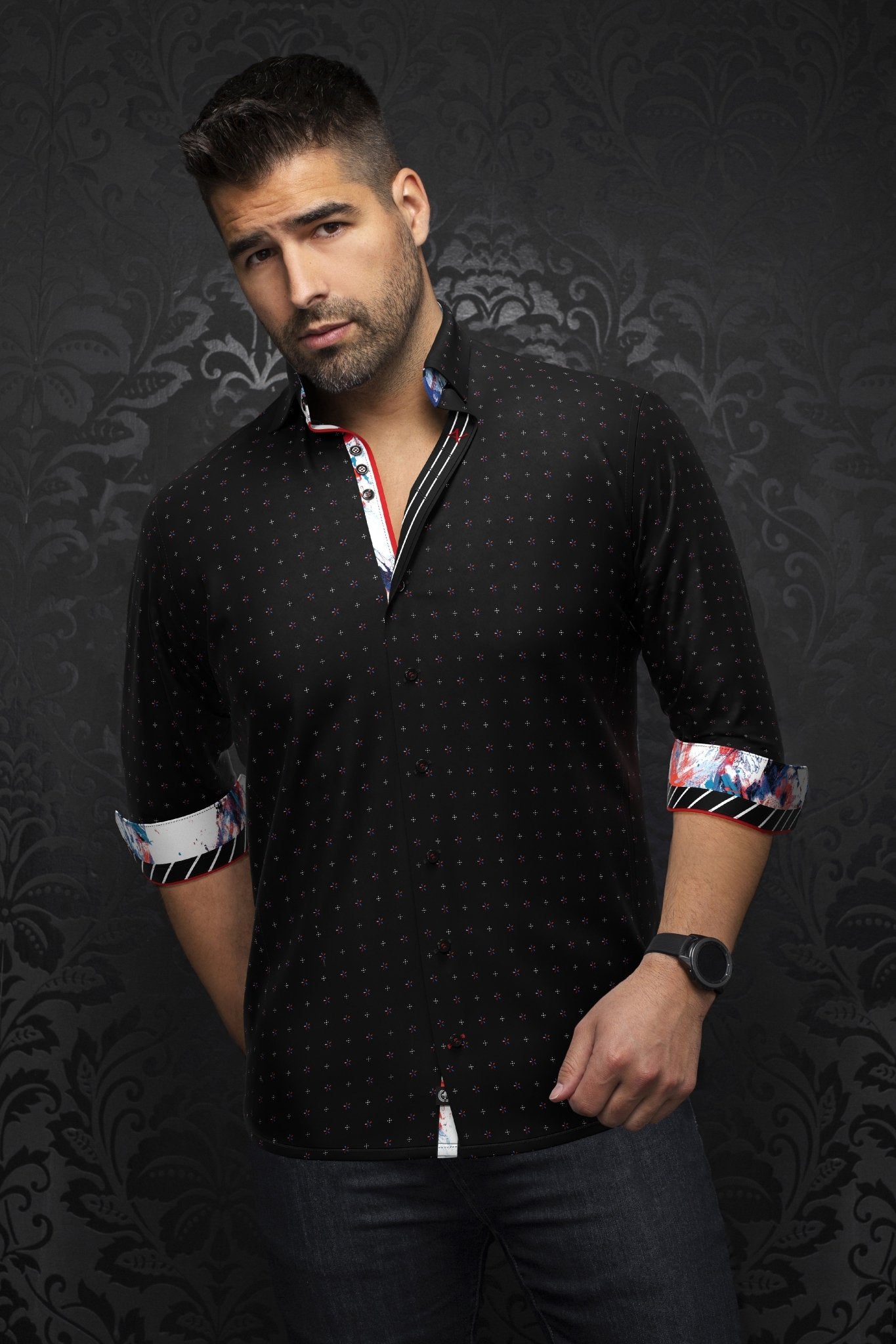 shirt | CAMPOS, Black - AU NOIR