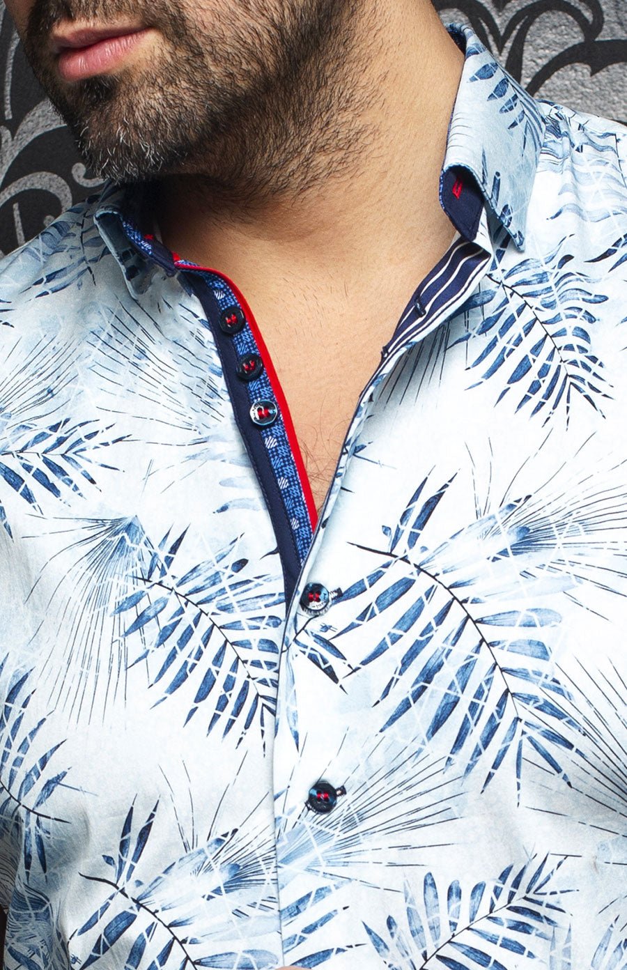 Short-sleeved shirt | ELDER, Light blue - AU NOIR