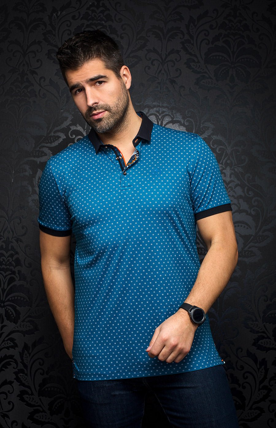 Polo - HEROLD, Teal - AU NOIR