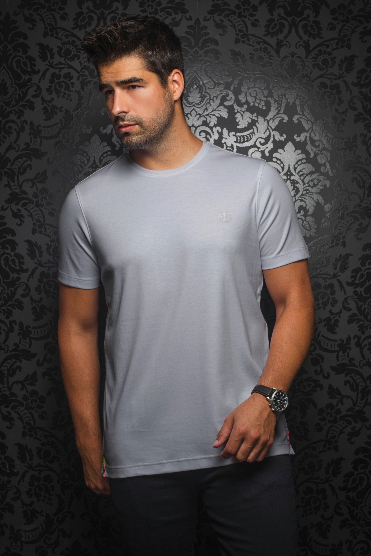 T-shirt | MICHAEL-C, light grey - AU NOIR