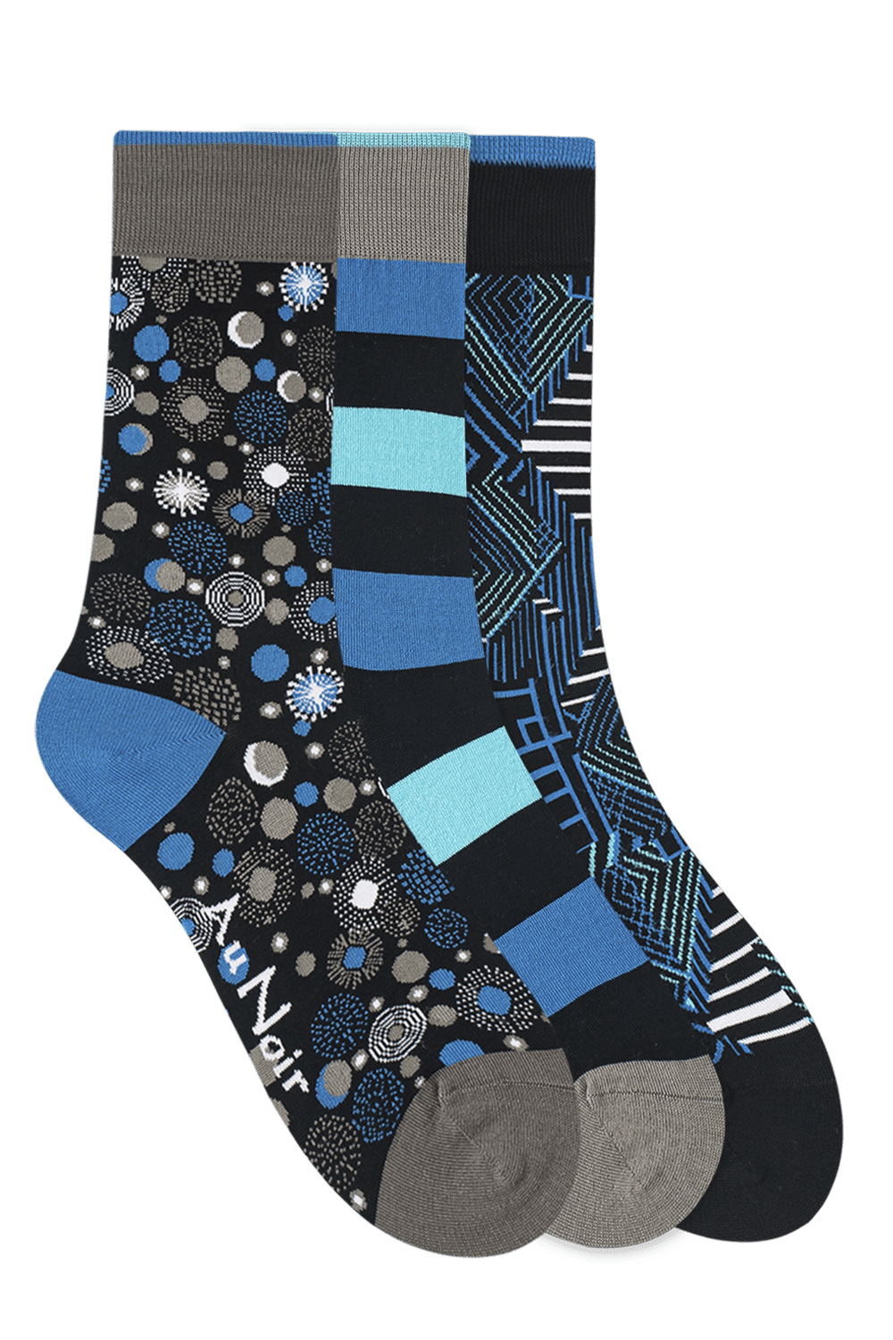 3 PAIRS - MEN'S SOCKS - AU NOIR