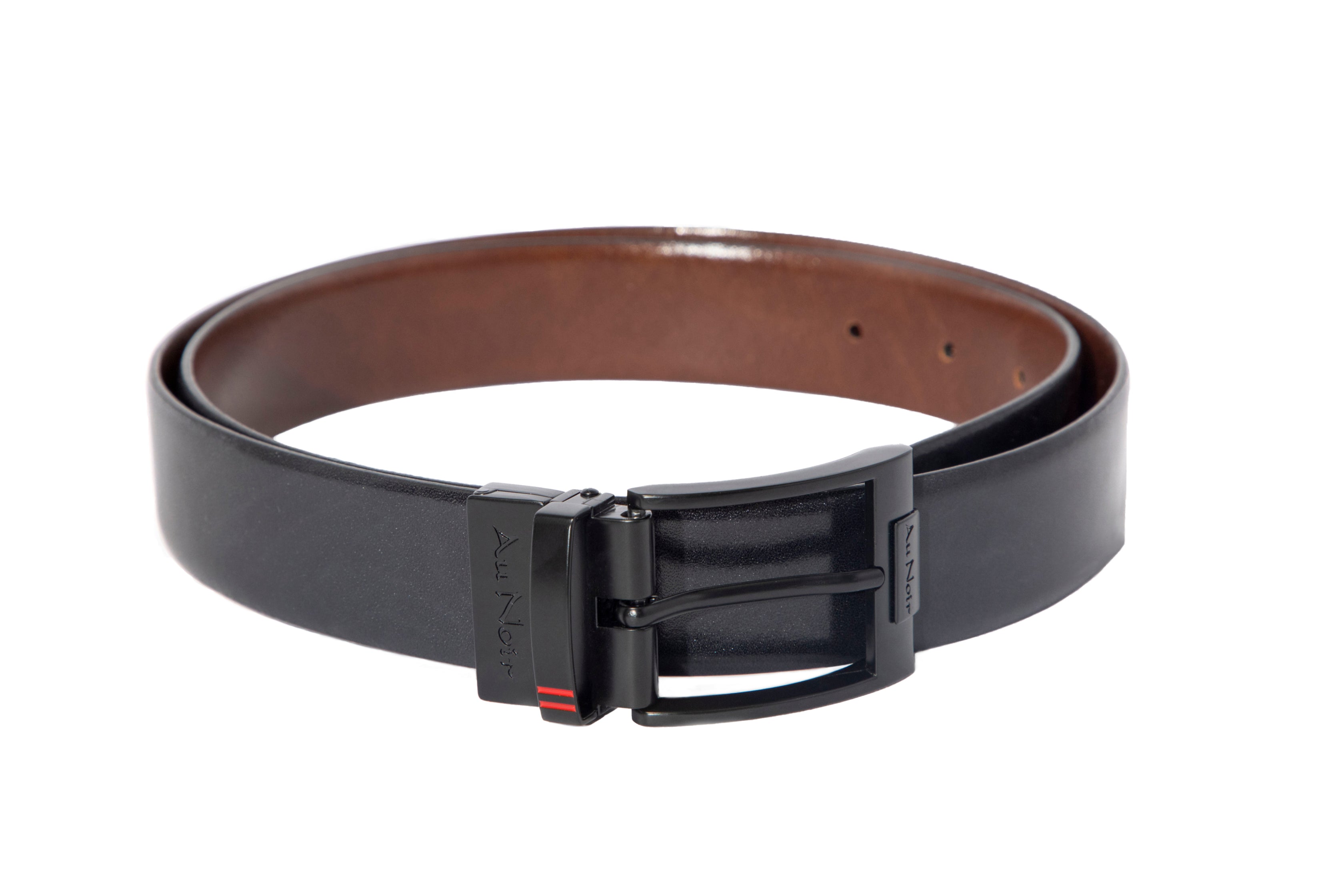 REVERSIBLE BELT | DESOTO BLACK, black-brown