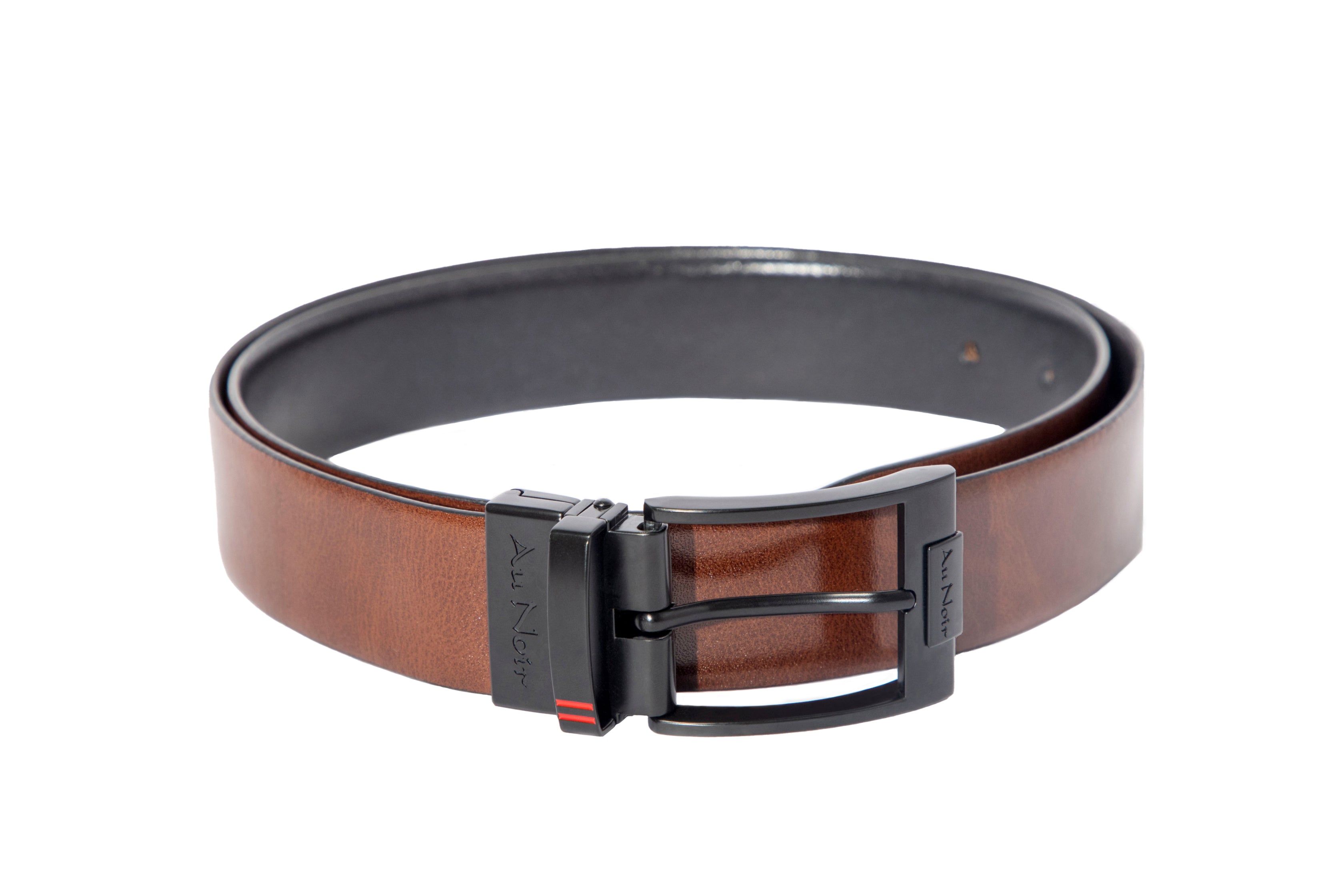 REVERSIBLE BELT | DESOTO BLACK, black-brown