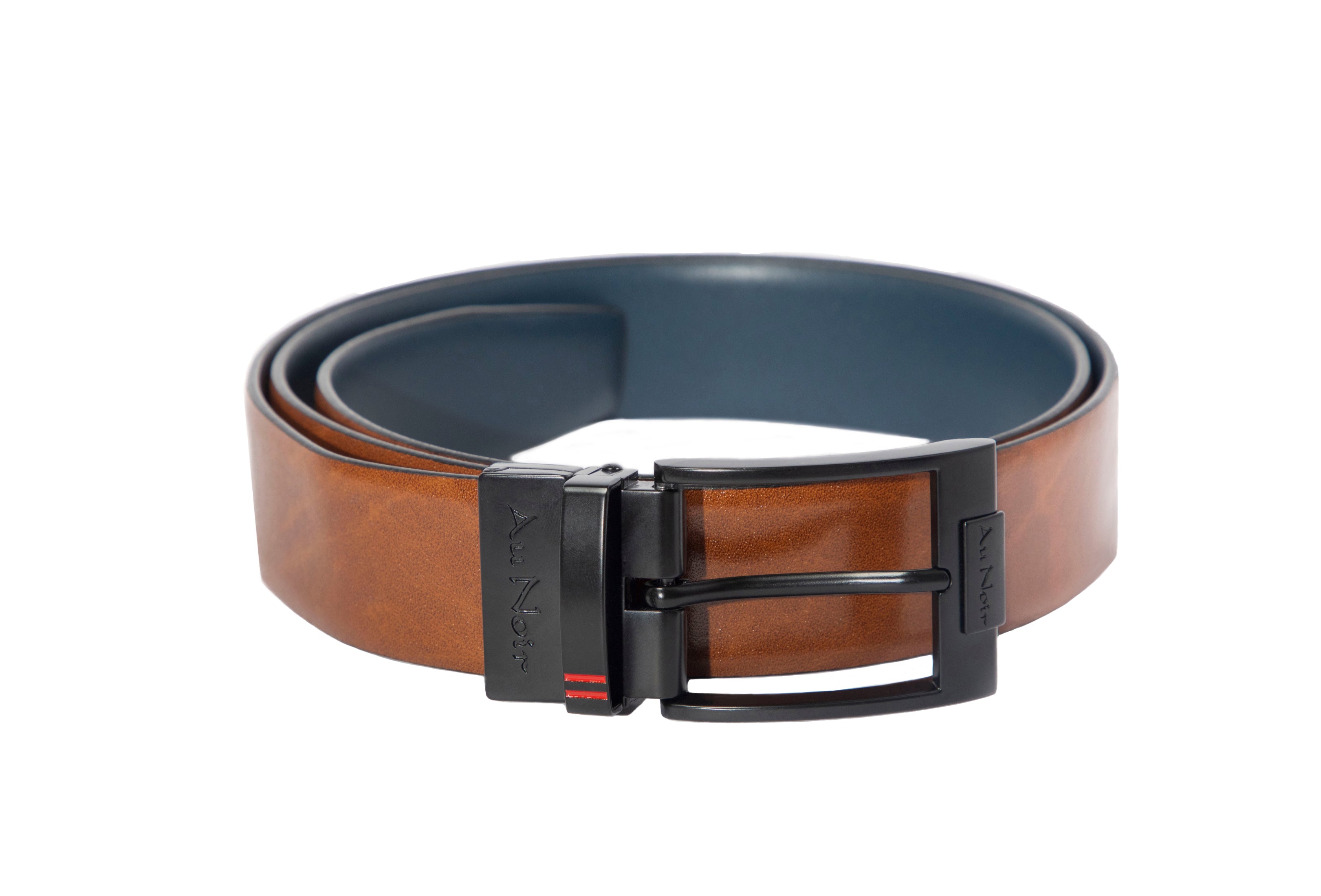 REVERSIBLE BELT | DESOTO BLACK, tan-navy