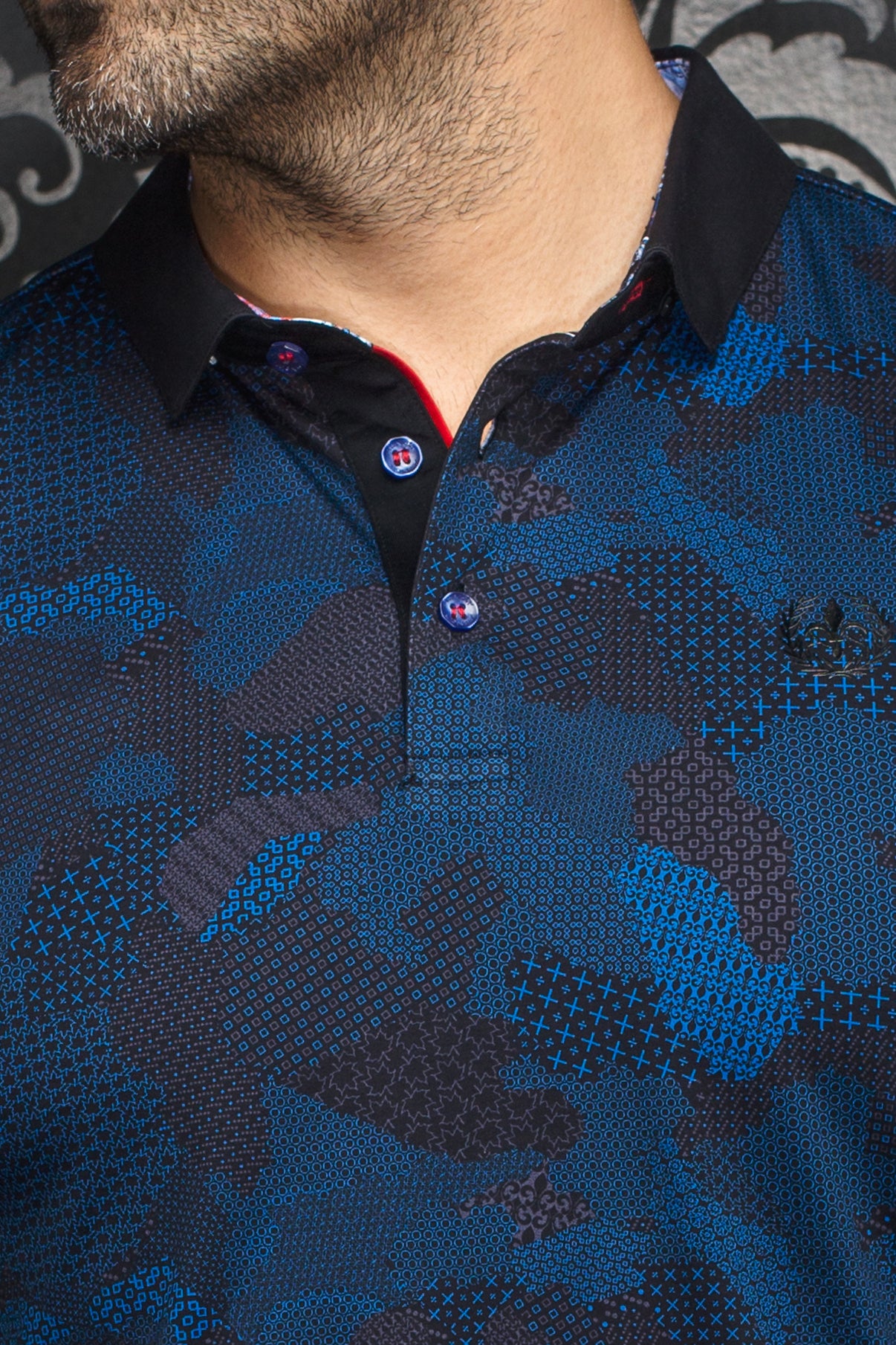 POLO LONG SLEEVES | FRONTENAC, Indigo Black