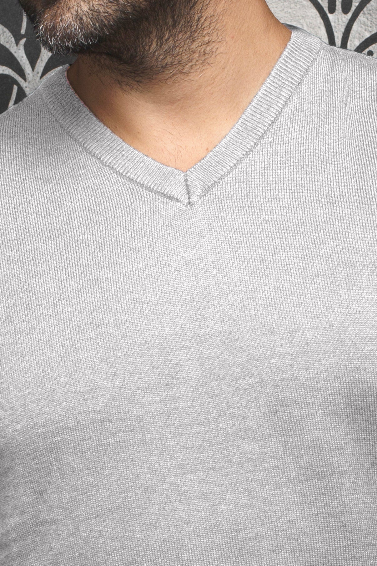 MERINO WOOL SWEATER | SAXONY, med grey