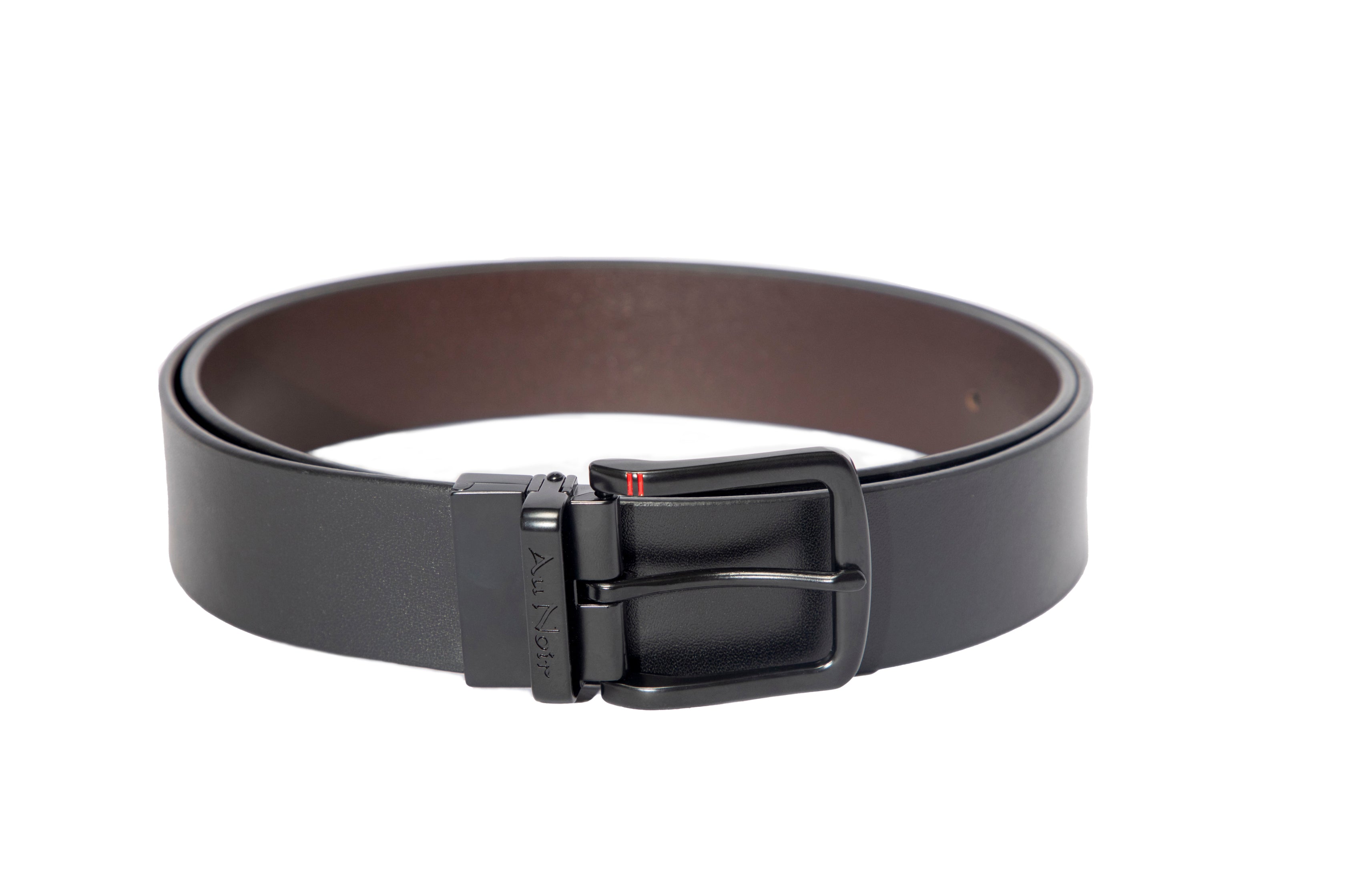 REVERSIBLE BELT | STRAUSS BLACK, black-brown