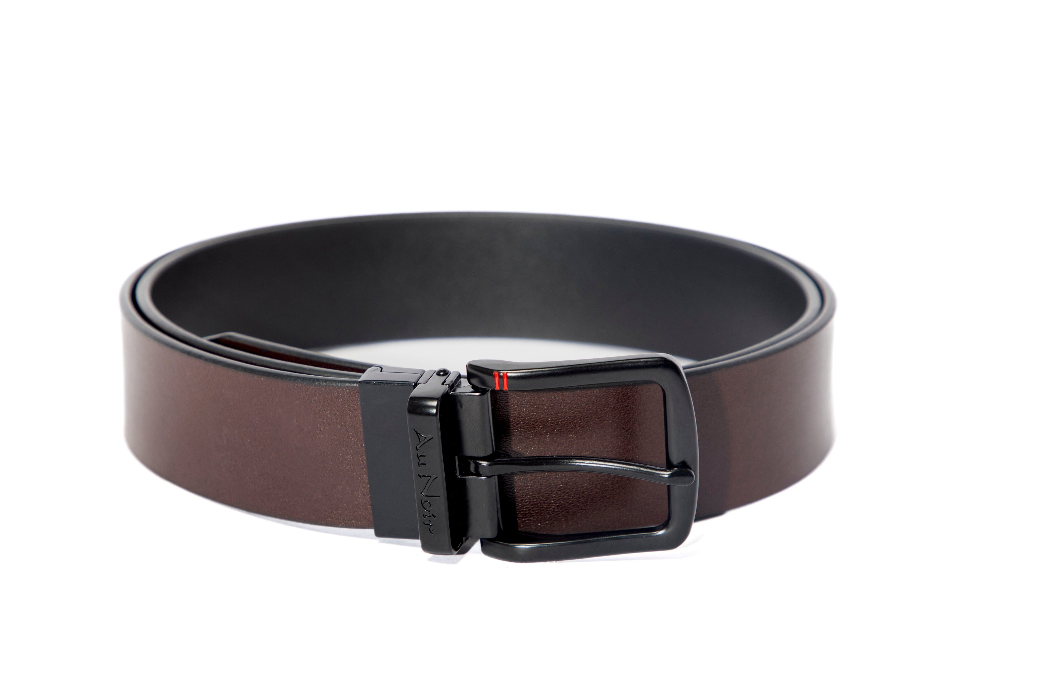 REVERSIBLE BELT | STRAUSS BLACK, black-brown