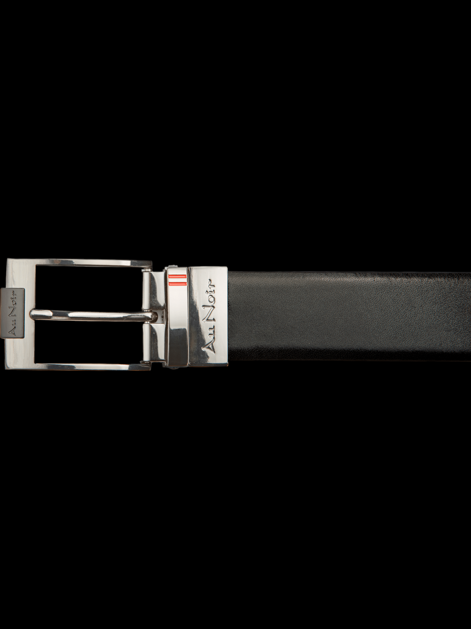 REVERSIBLE BELT | DESOTO GUNMETAL, black - brown - AU NOIR