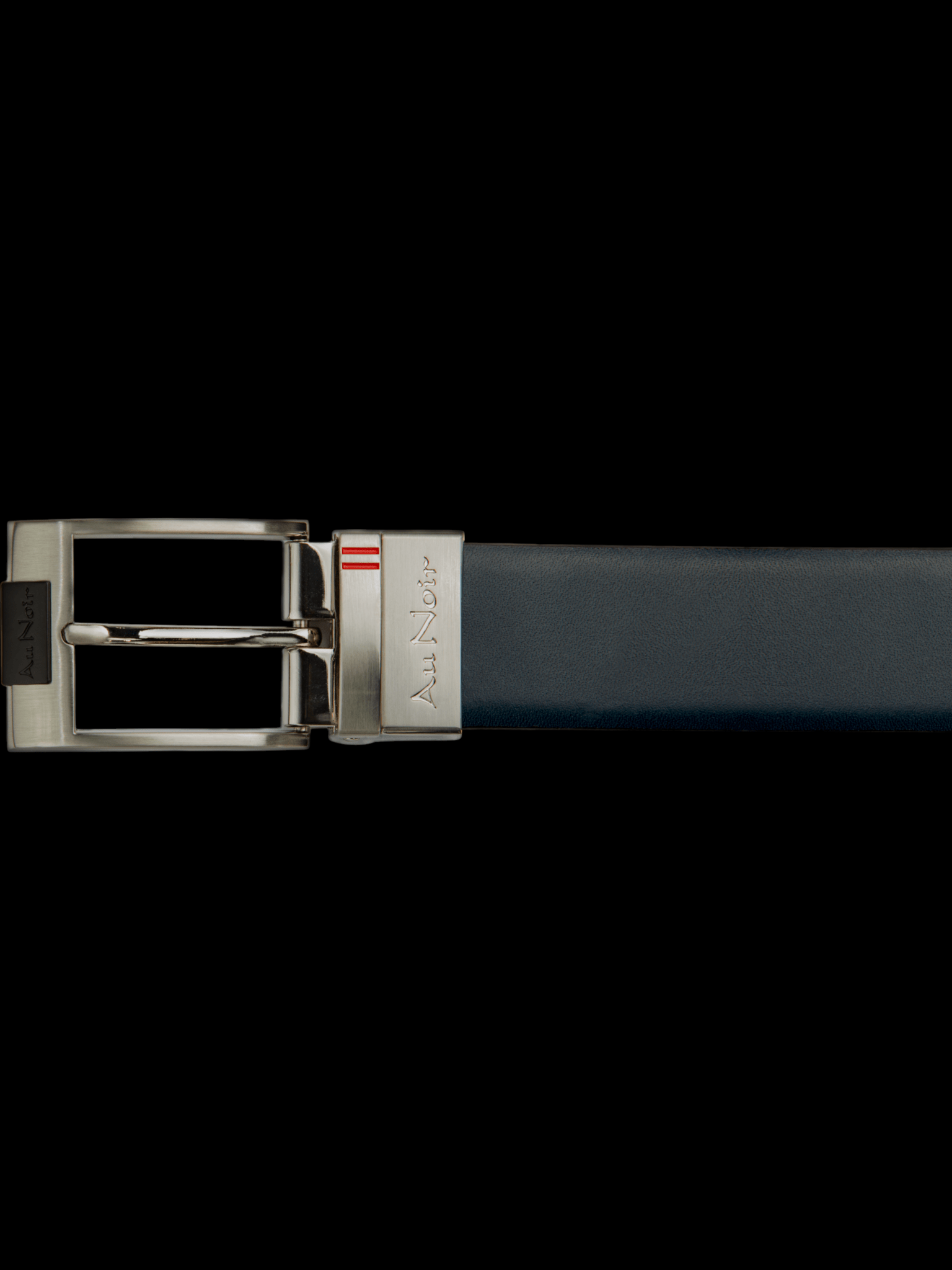 CEINTURE RÉVERSIBLE | DESOTO GUNMETAL, tan - navy - AU NOIR