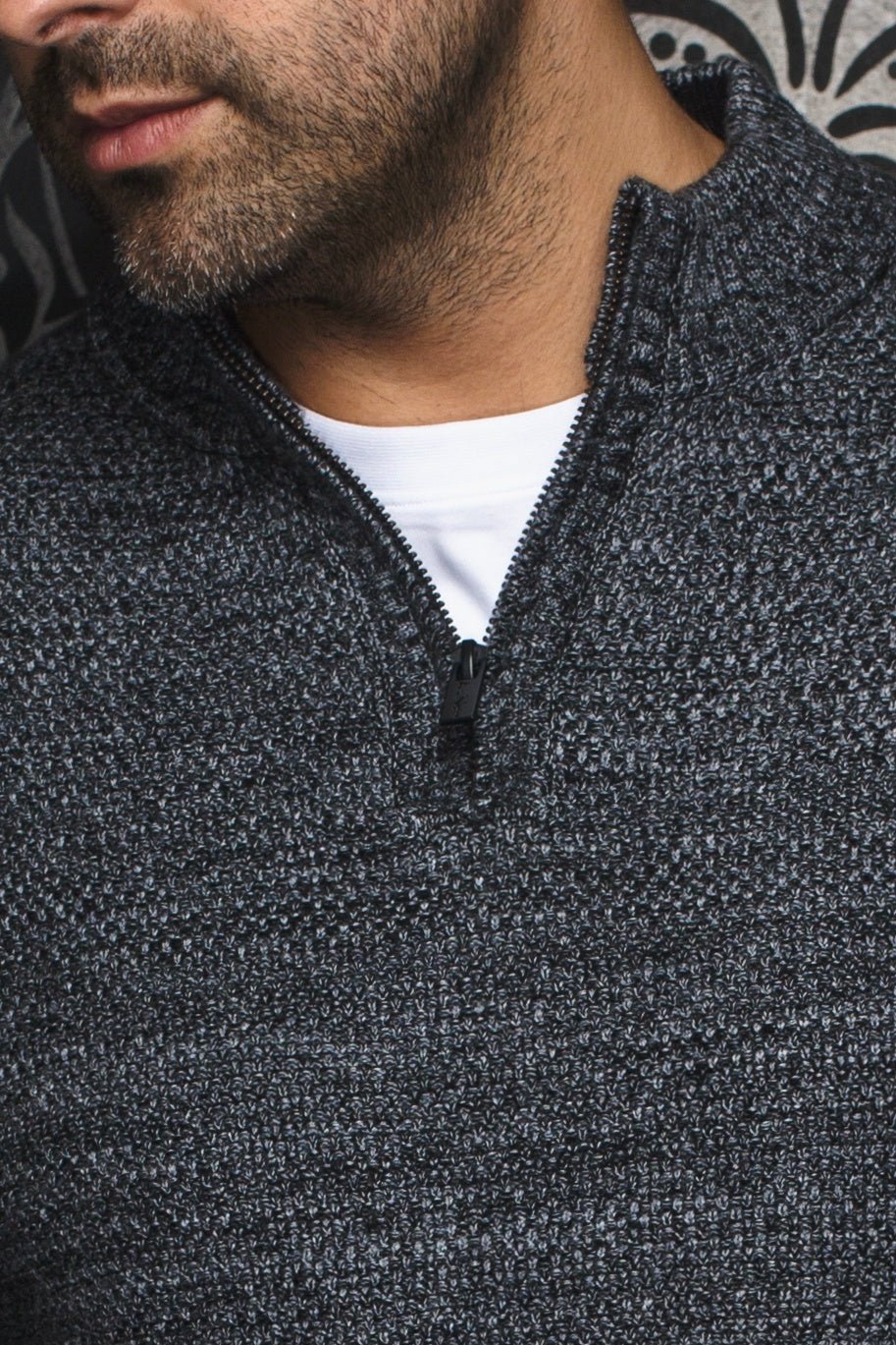 WOOL MERINOS CHANDAIL | VOGAR, grey - AU NOIR