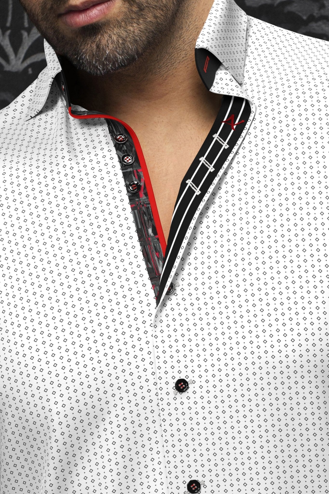 shirt | BALLERINI, White Black - AU NOIR