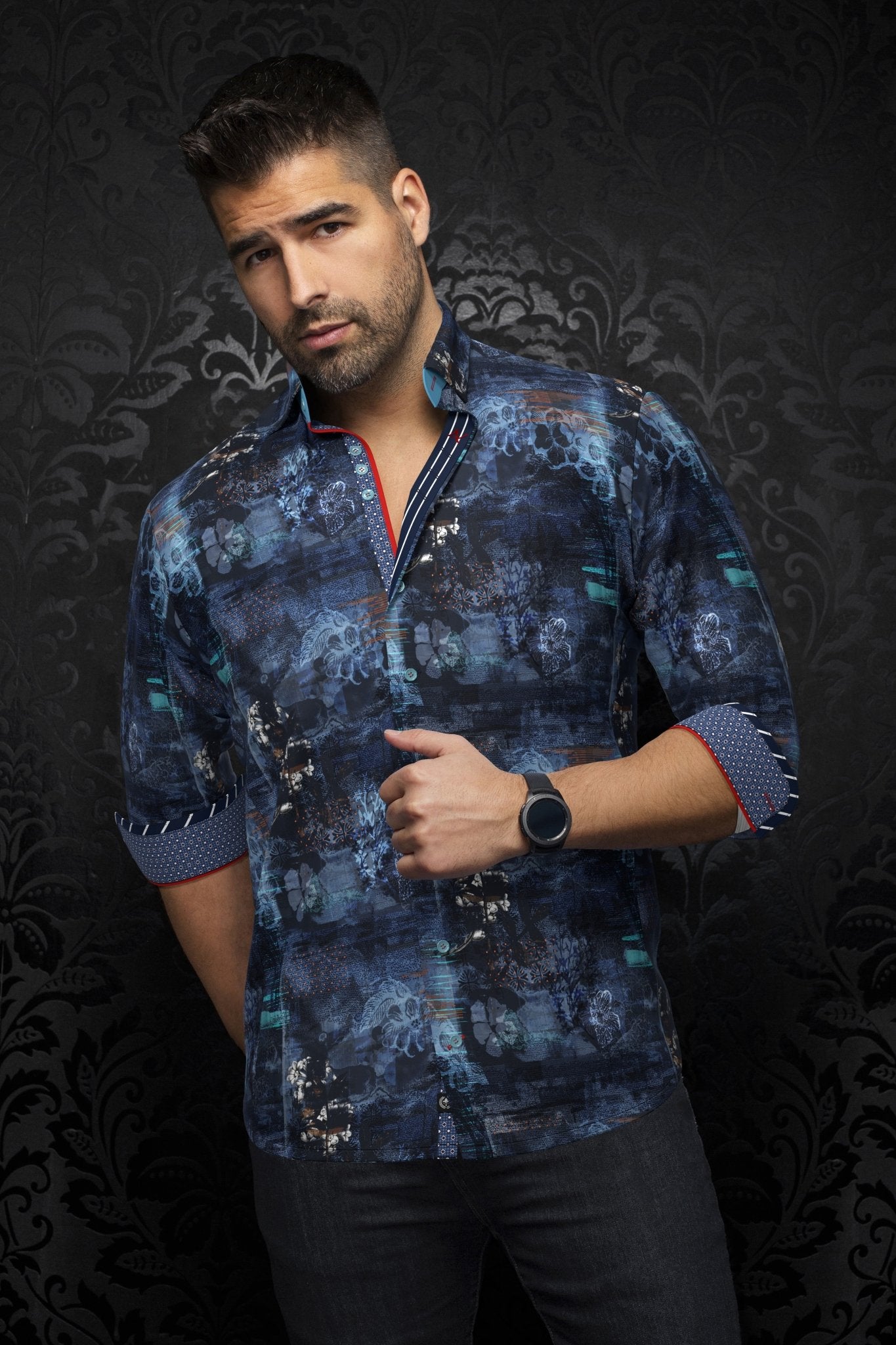 shirt | BRICE, Turquoise - AU NOIR