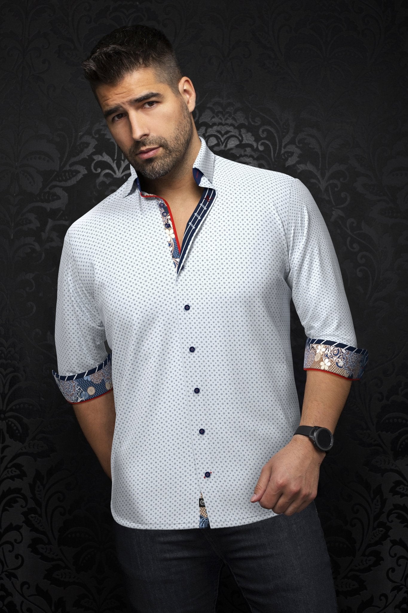 shirt | CARELLI, Light Blue - AU NOIR