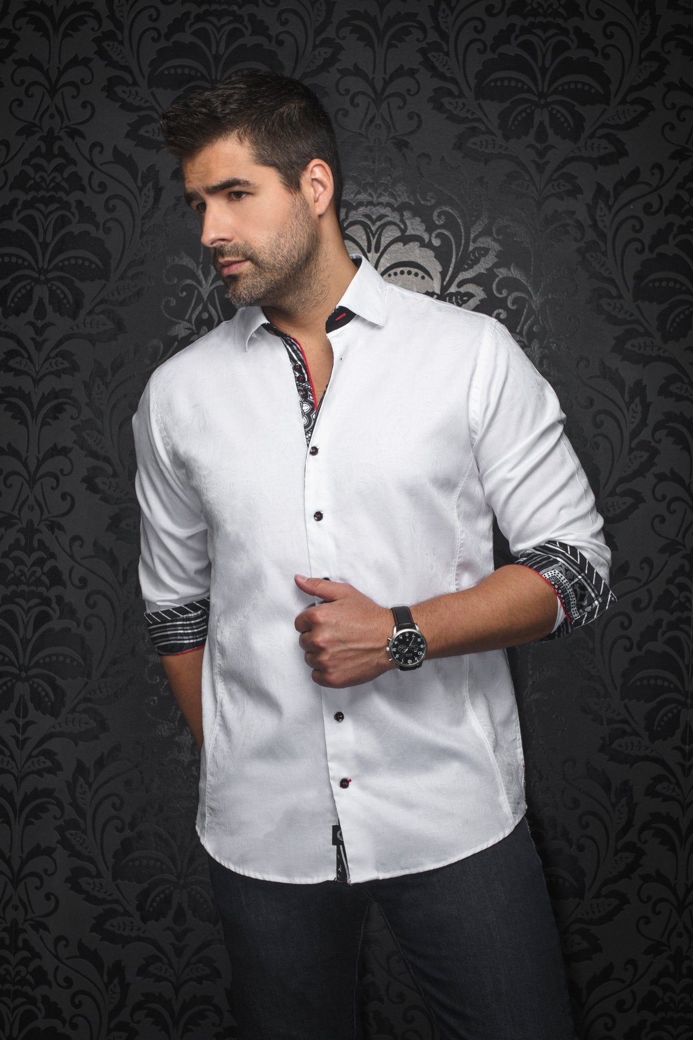 Shirt | DOMINION, White - AU NOIR