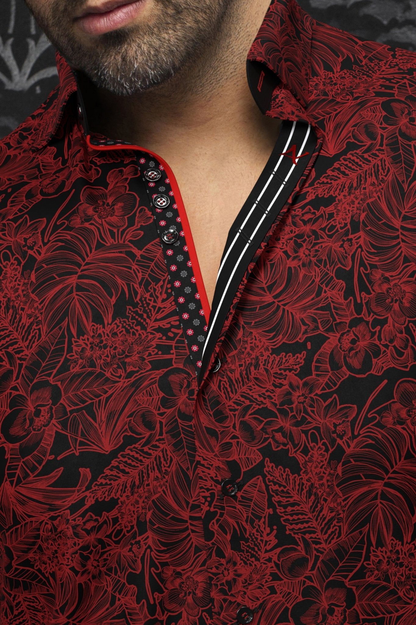 shirt | DORSET, Red - AU NOIR