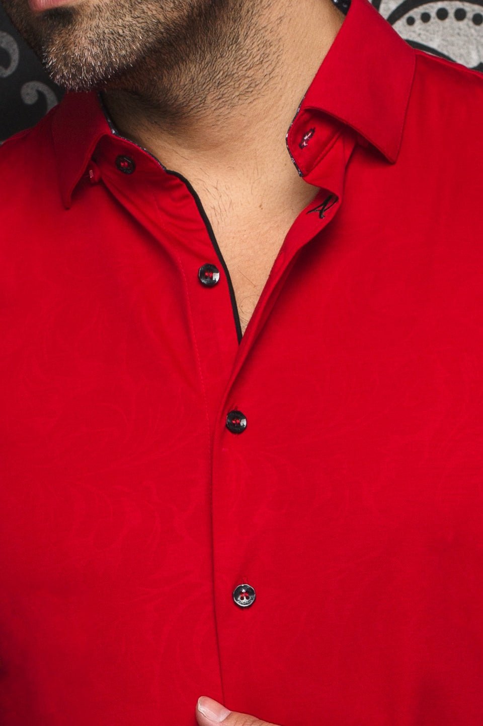 shirt | DUNN, Red - AU NOIR