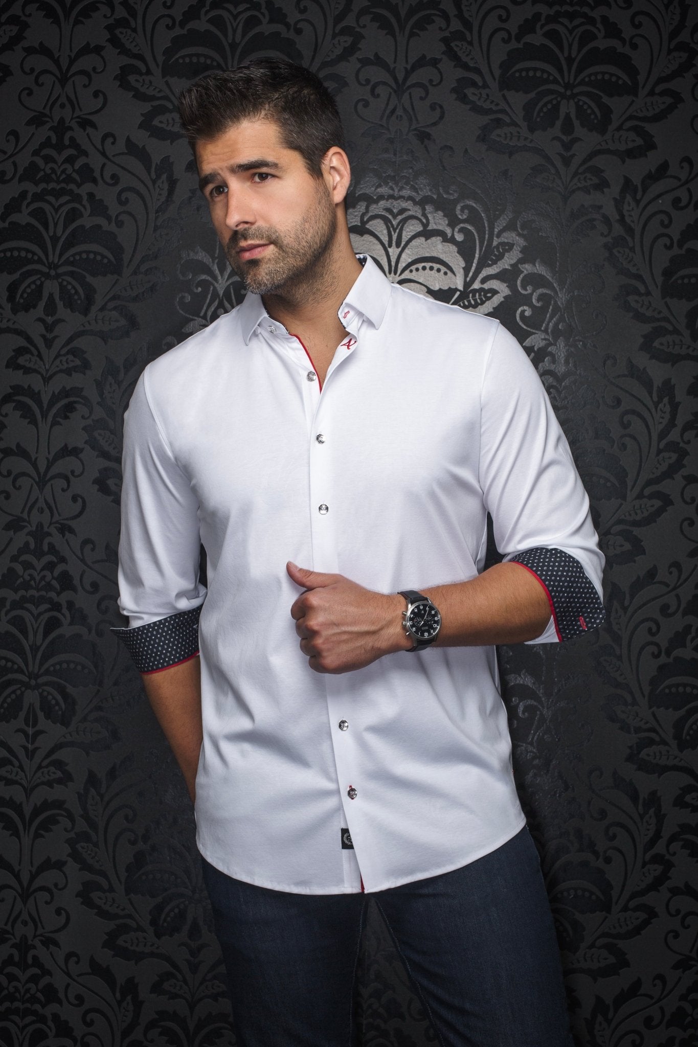 shirt | DUNN, White - AU NOIR