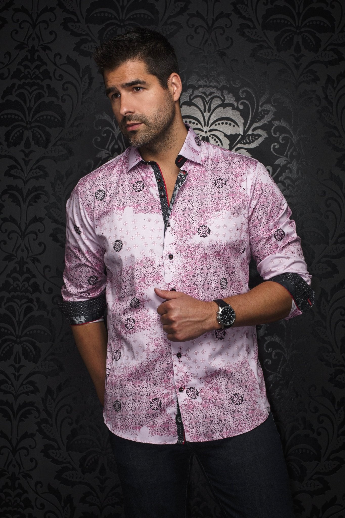 Shirt | FlORIANI, Pink - AU NOIR