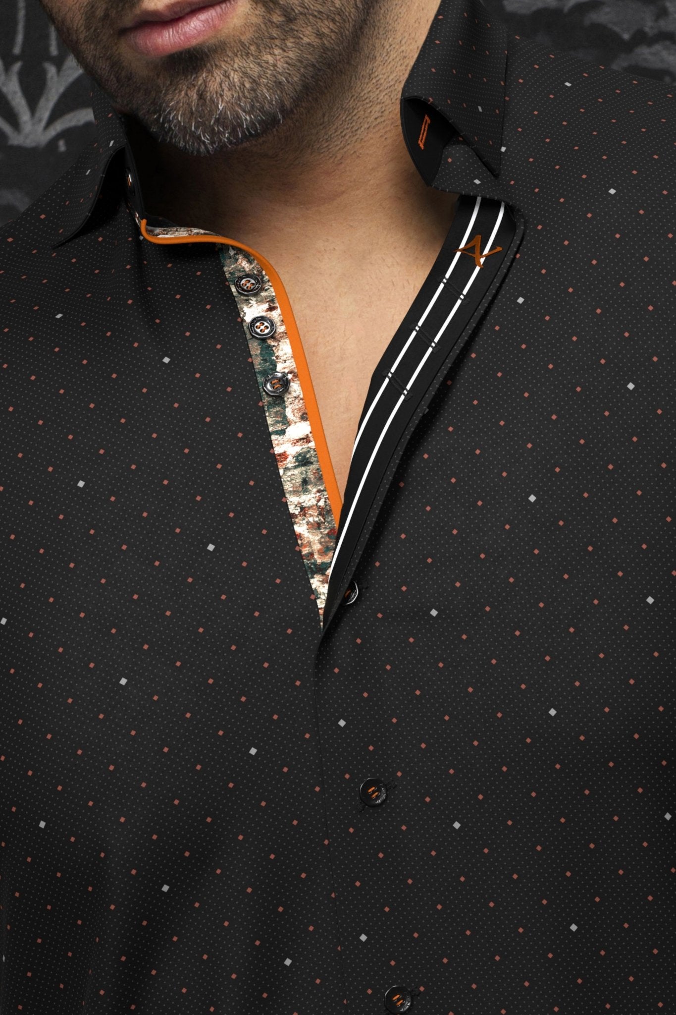 shirt | LANZANI, Black Rust - AU NOIR