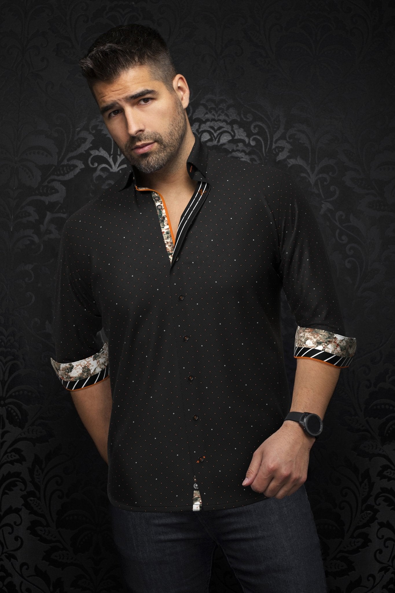 shirt | LANZANI, Black Rust - AU NOIR