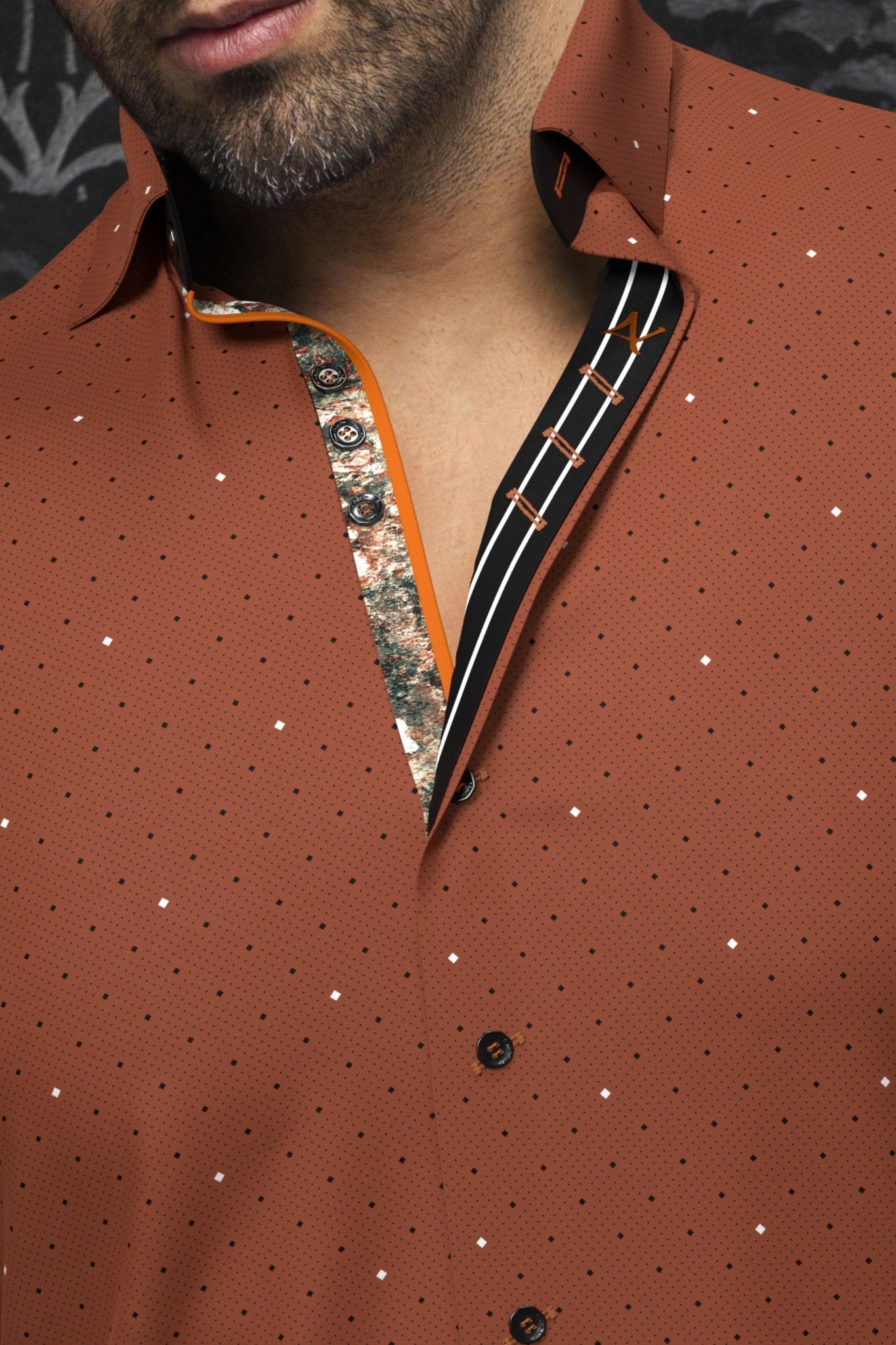 shirt | LANZANI, Rust - AU NOIR