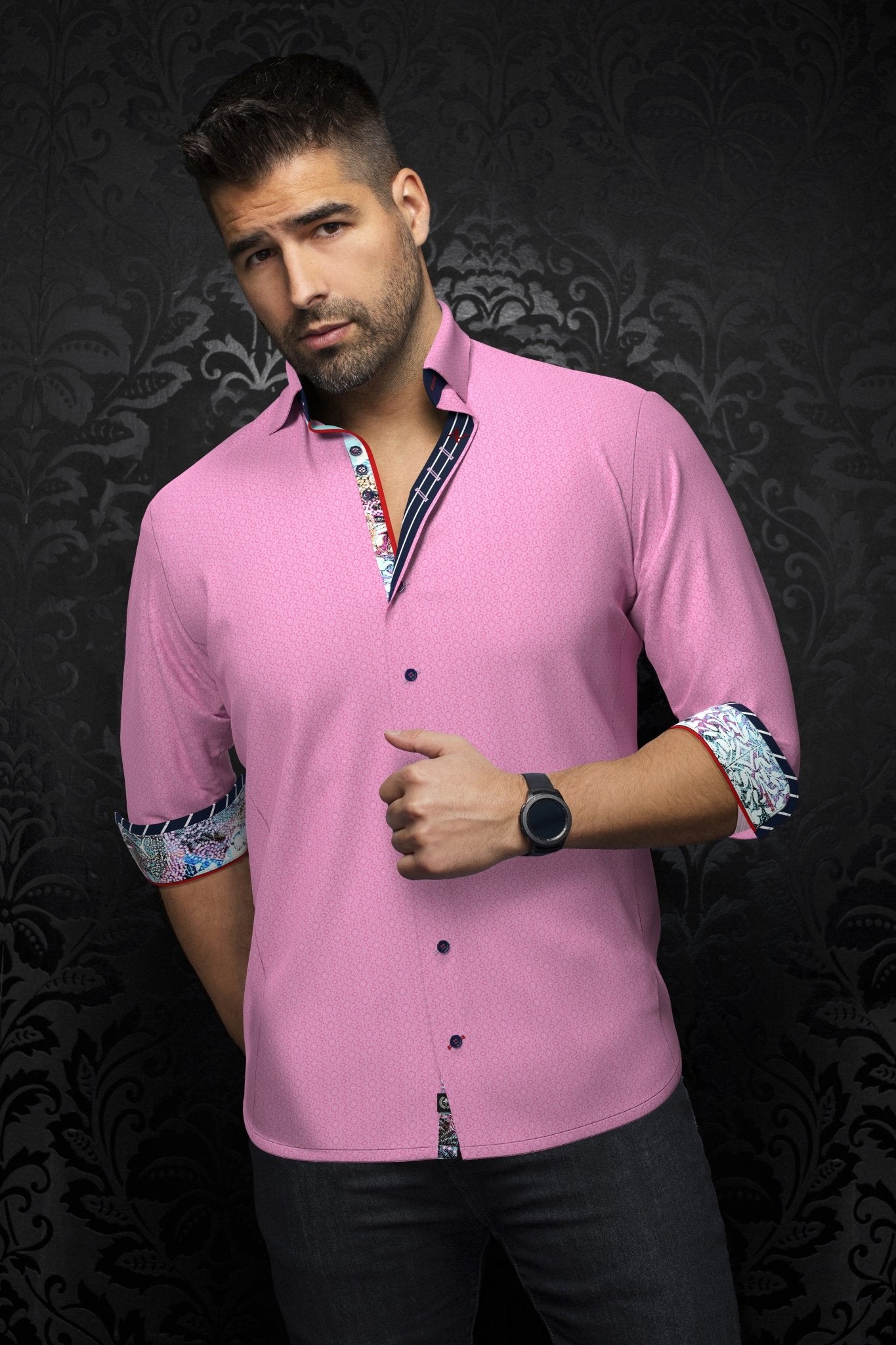 shirt | MORGARI, Pink - AU NOIR