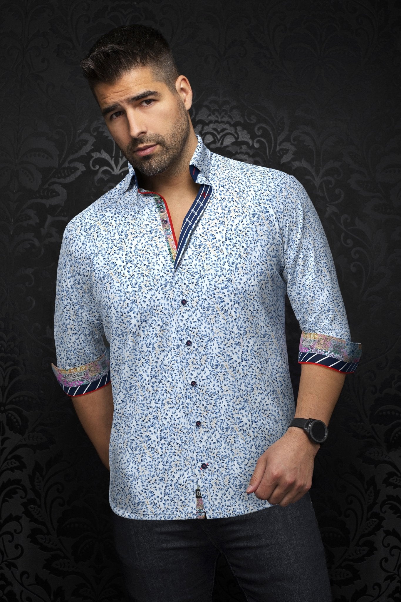 shirt | QUINN, Light Blue - AU NOIR