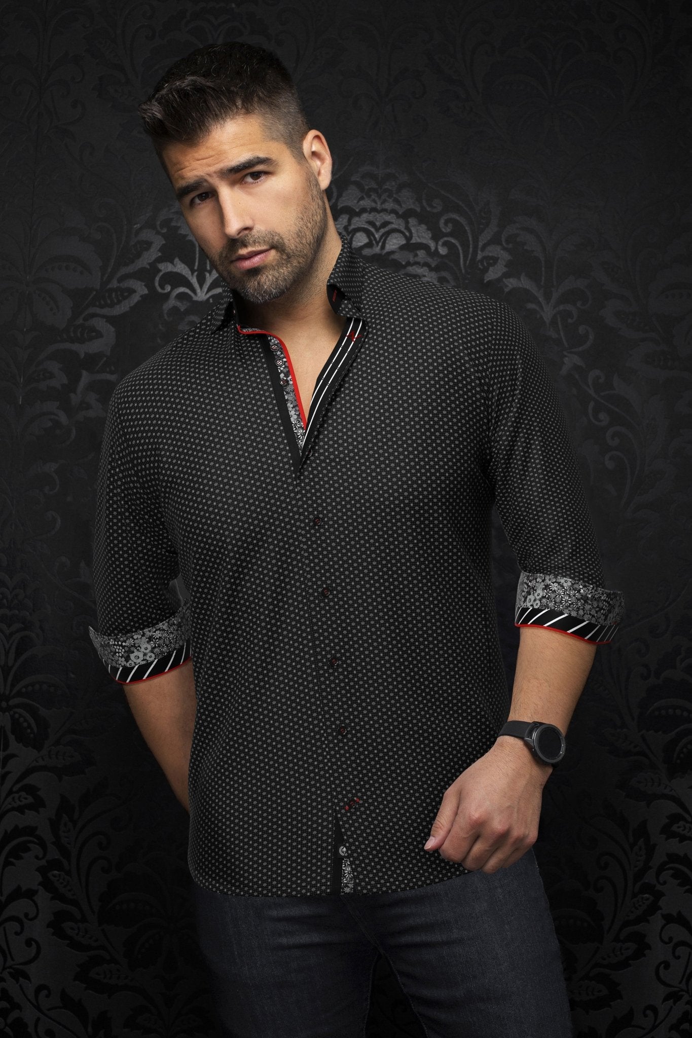 shirt | SAUTOR, Black - AU NOIR