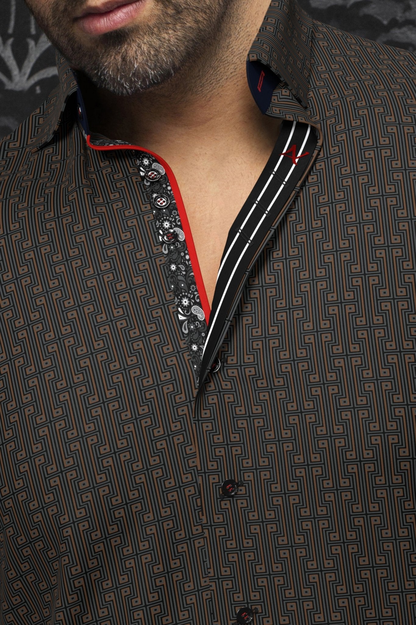 shirt | UNDERWOOD, Black Gold - AU NOIR