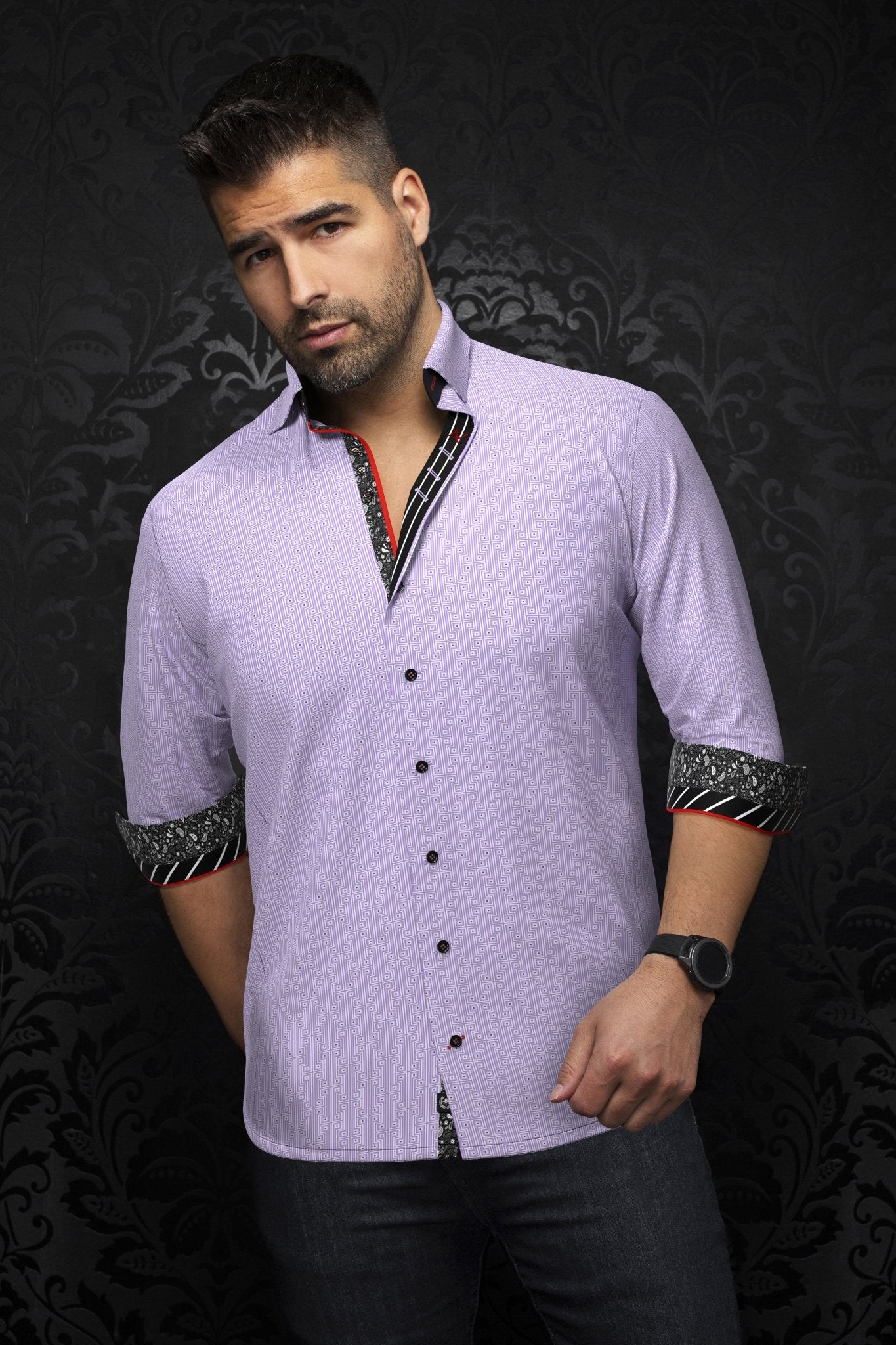 Shirt | UNDERWOOD, Lavender - AU NOIR