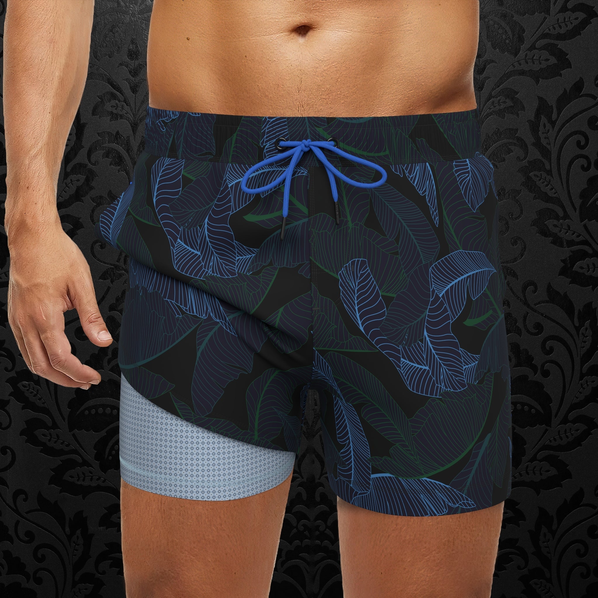 swimsuit DE BAIN | DORTONA, Black Green - AU NOIR