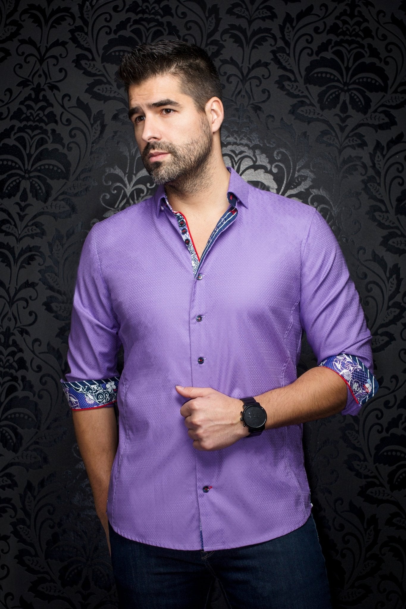 shirt | ADJANI, Lavender - AU NOIR