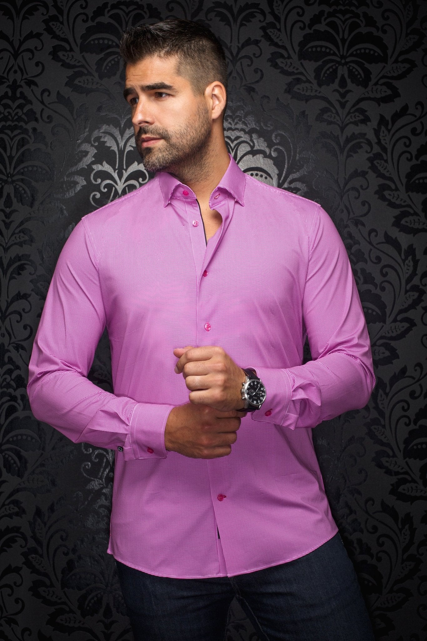 shirt | ALEXANDER-PDP, fuchsia - AU NOIR