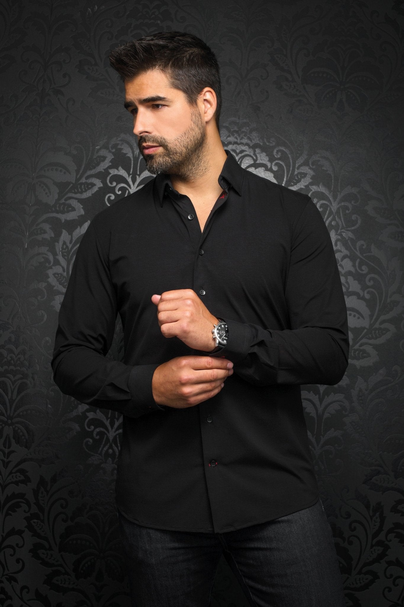 shirt | ALEXANDER-SLD, black - AU NOIR