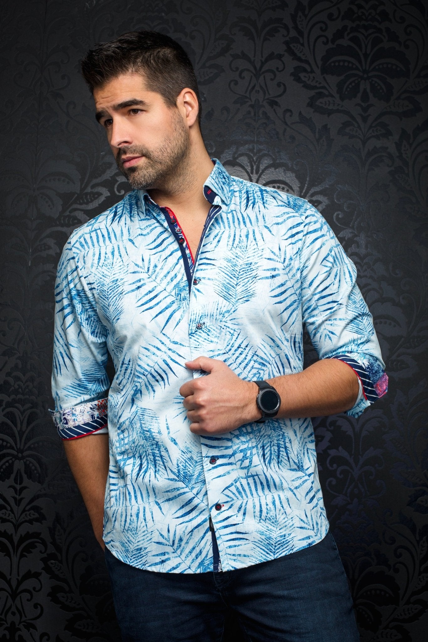 shirt | ARECA, Light Blue - AU NOIR