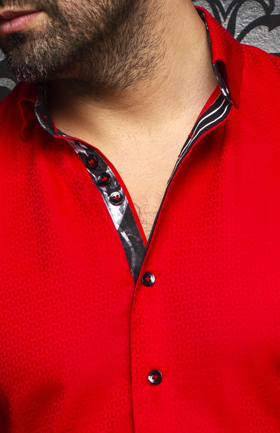 shirt | CAREY, Red - AU NOIR