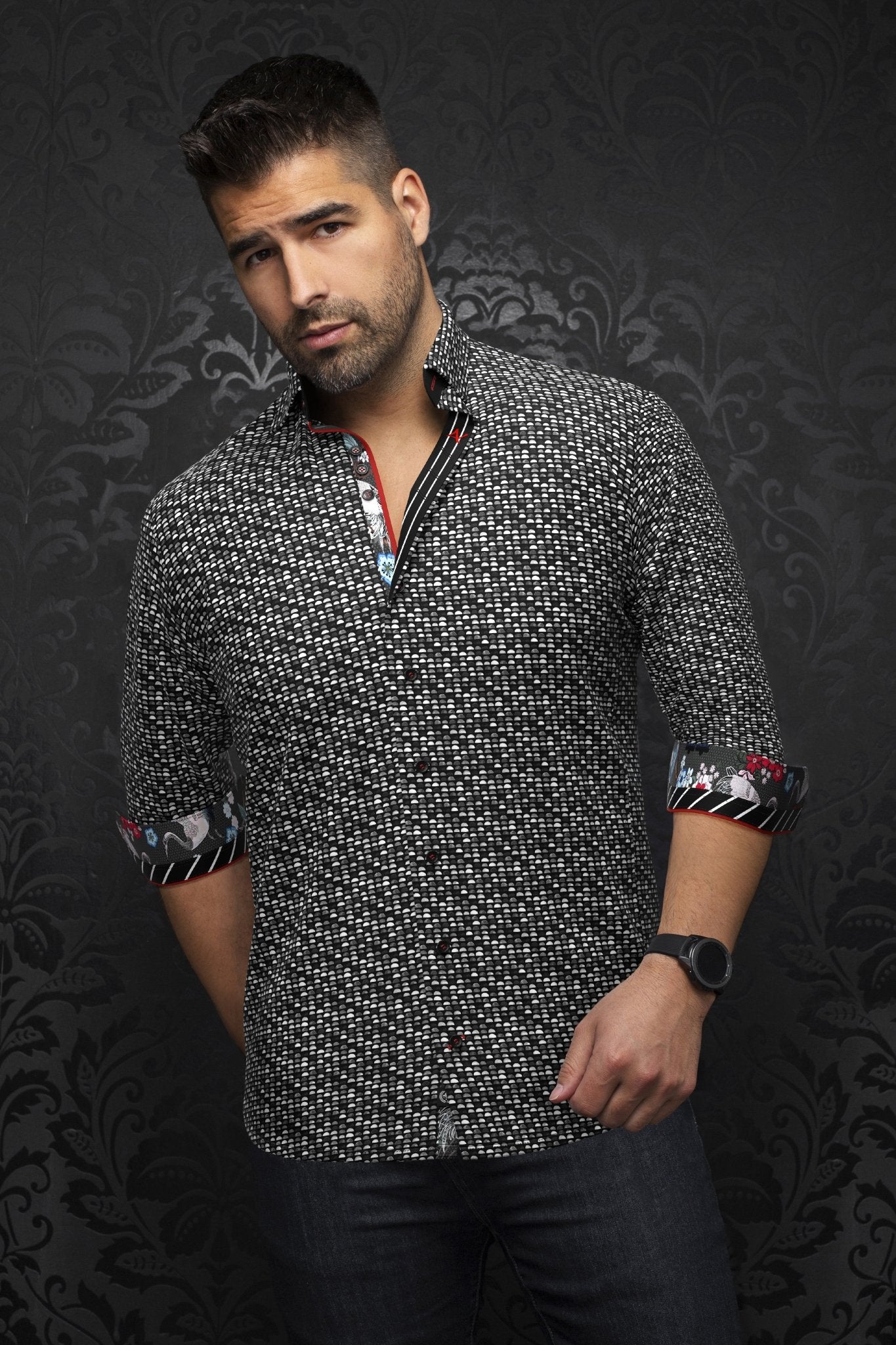 shirt | ESCALA, Black - AU NOIR