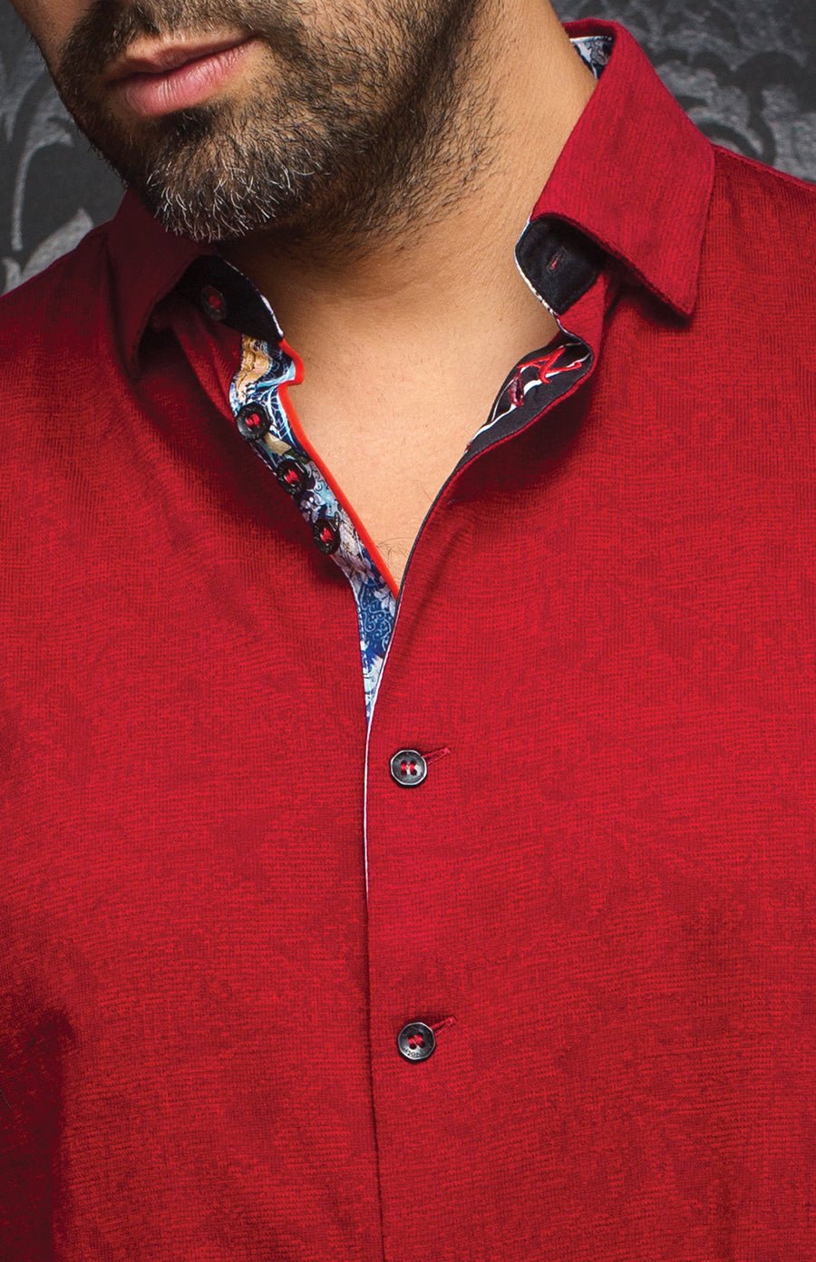 shirt | HUXLEY, Red - AU NOIR