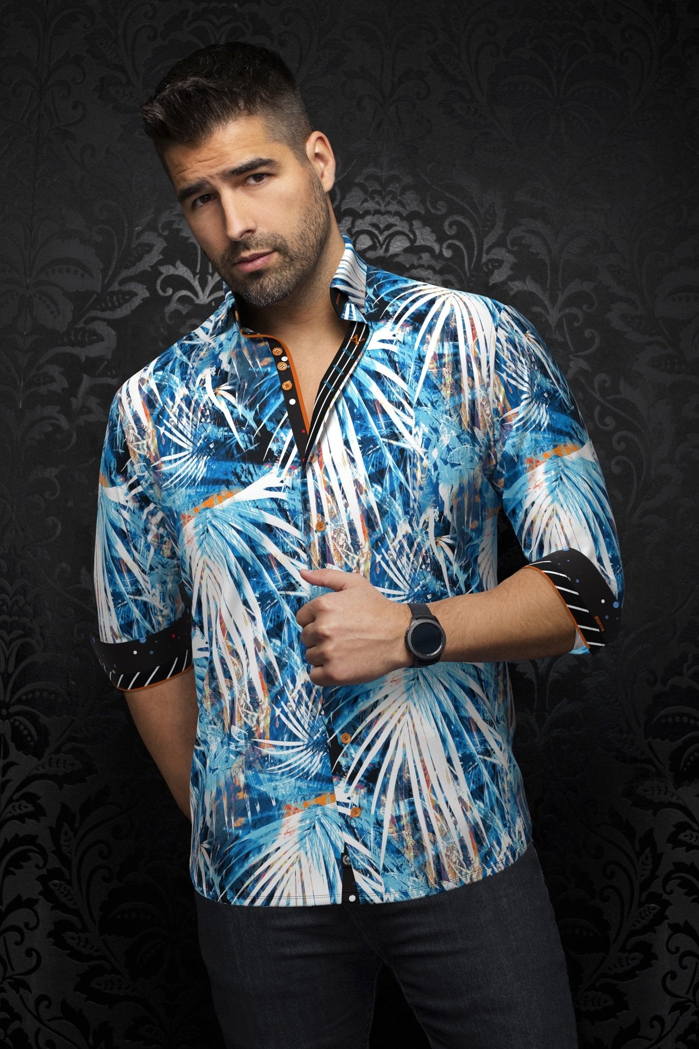 shirt | KYLIAN, Turquoise - AU NOIR