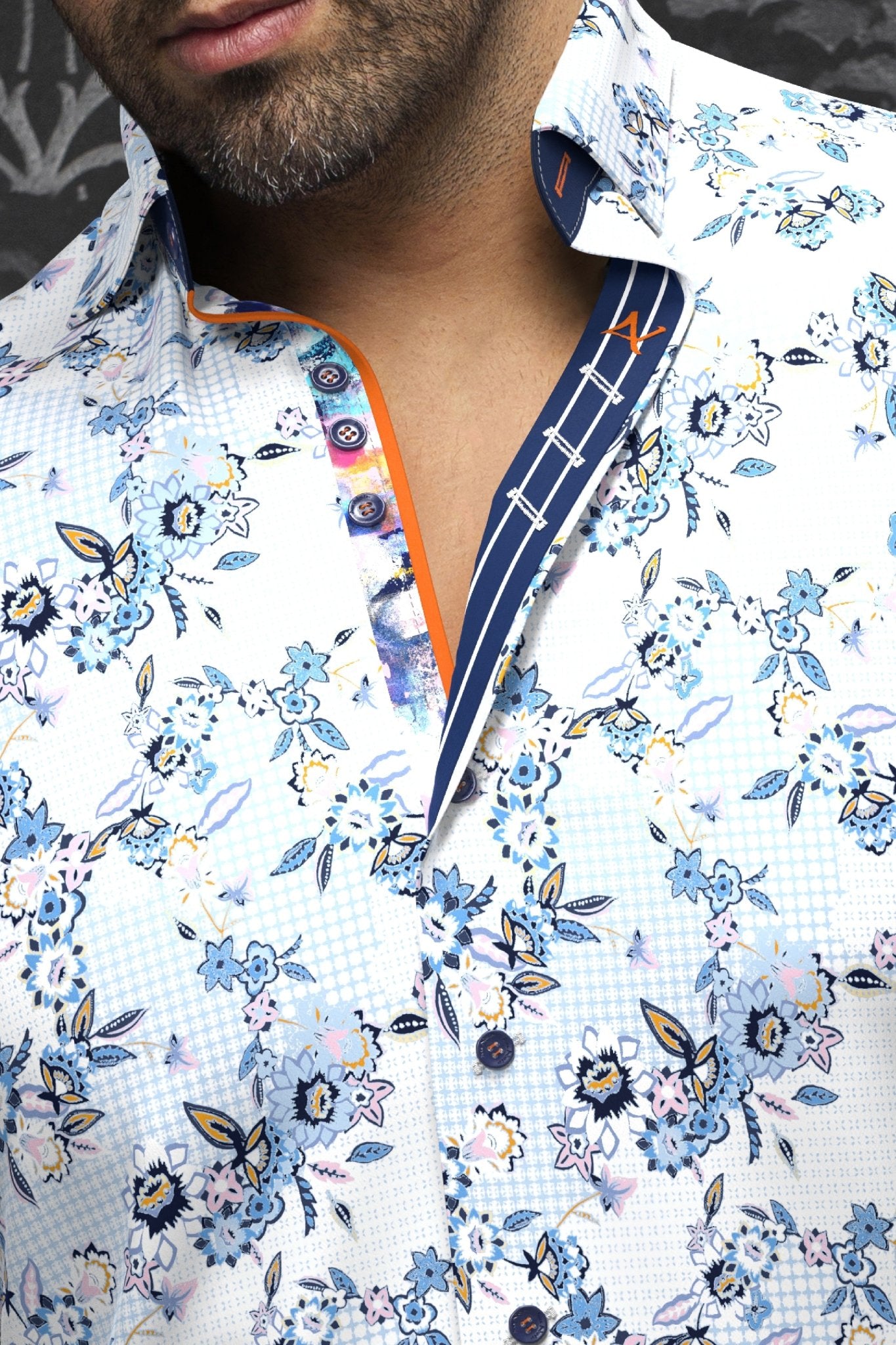 shirt | LINERO, Light Blue - AU NOIR