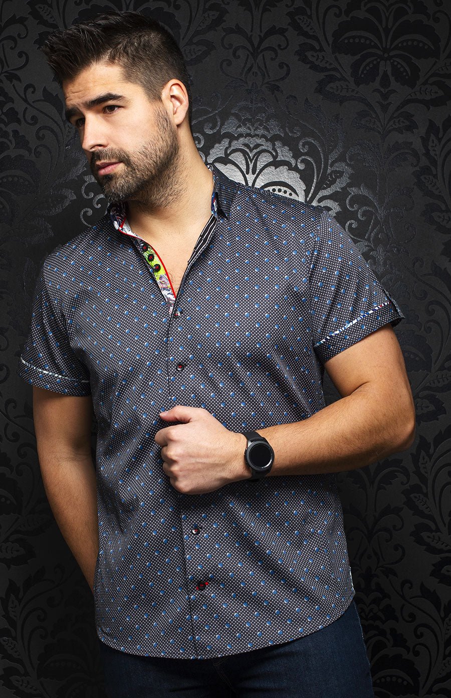 shirt short sleeves | DERWENT, Black - AU NOIR