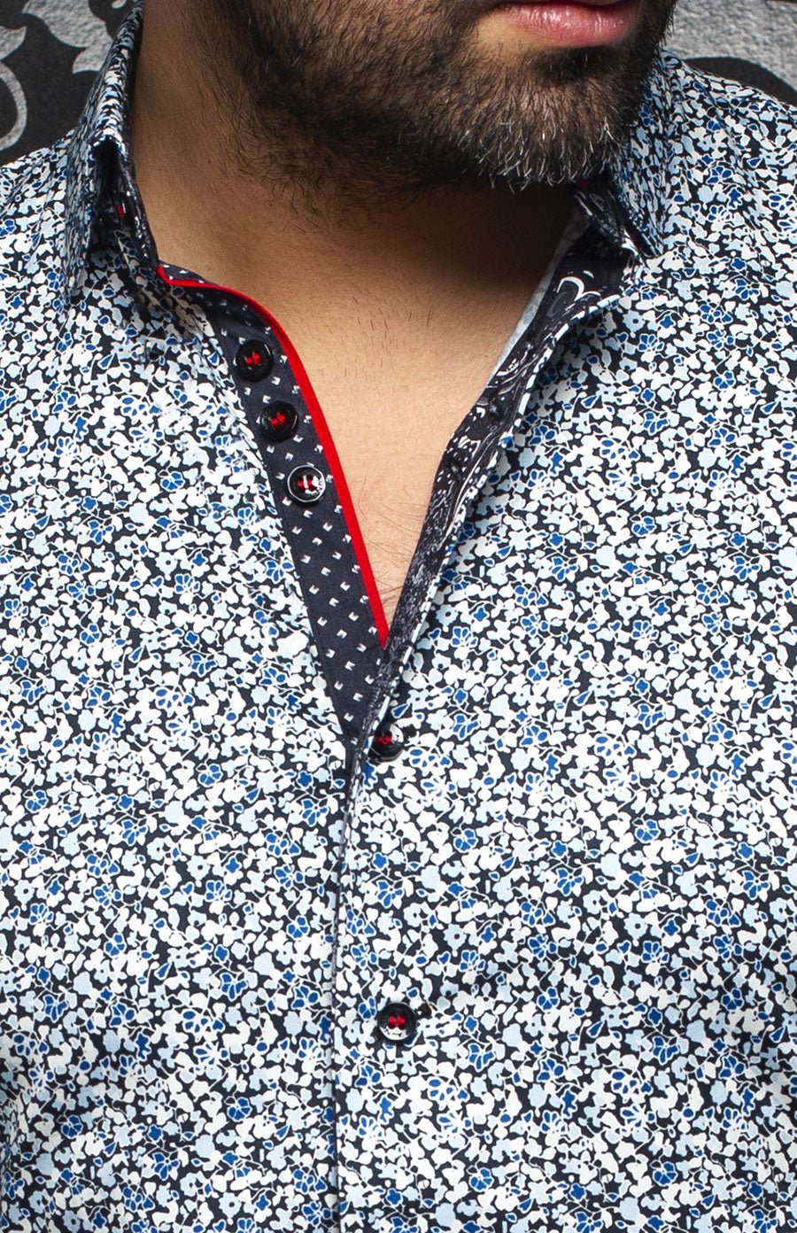 shirt short sleeves | FOLIAGE, Light blue - AU NOIR